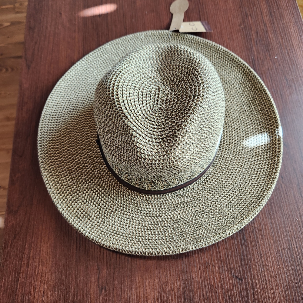 C.C Woven Tan Fedora Hat